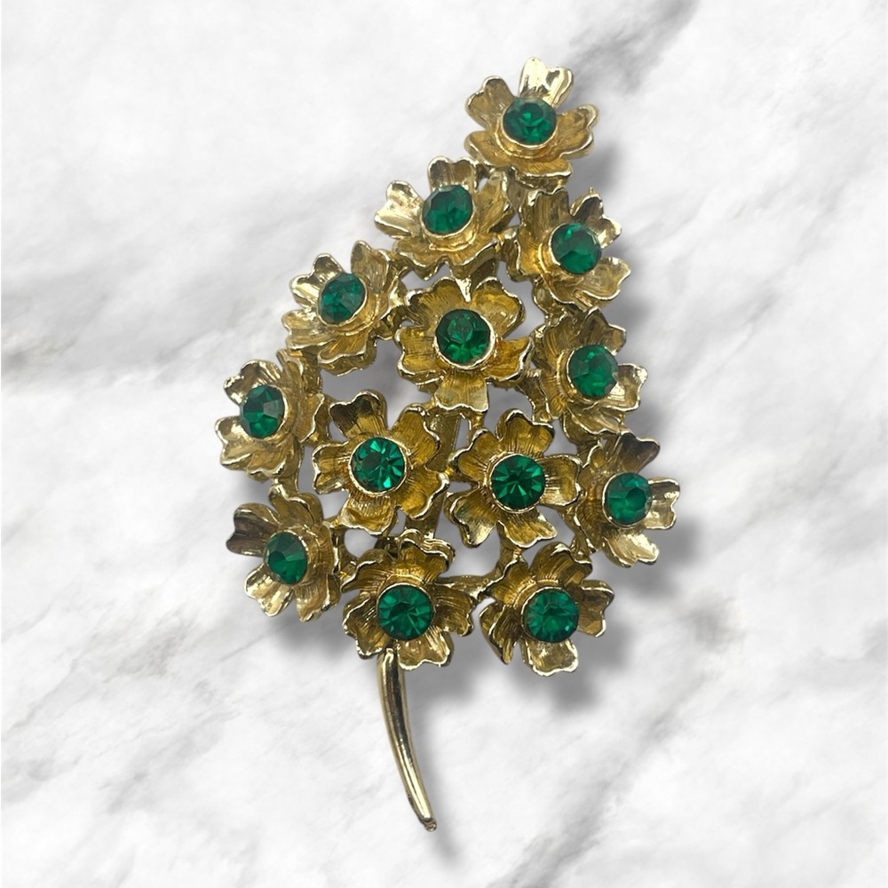Vintage Floral Bouquet Brooch